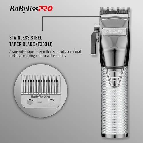 BaBylissPRO SILVERFX+ All Metal Lithium Clipper