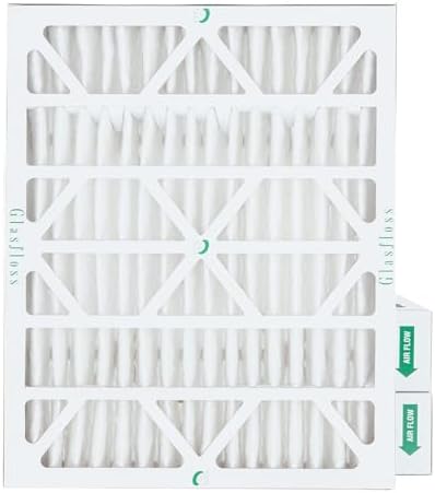 Glasfloss 20x25x4 MERV 10 (FPR 5-6) 4" Inch Pleated Air Filters Box of 3. Actual Size: 19-1/2 x 24-1/2 x 3-3/4