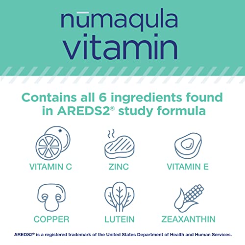 PRN nūmaqula Vitamin – AREDS2 Eye Vitamins with Lutein & Zeaxanthin for Advanced Macular Support – Unique Enhancements Like B Complex & Vitamin E for Extensive Eye Care- 1 Month Supply