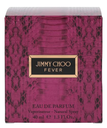 JIMMY CHOO - Fever Eau de Parfum - Women's Perfume - Warm & Floral - With notes of Black Plum Nectar, Heliotrope & Roasted Tonka Bean - 1.3 Fl Oz