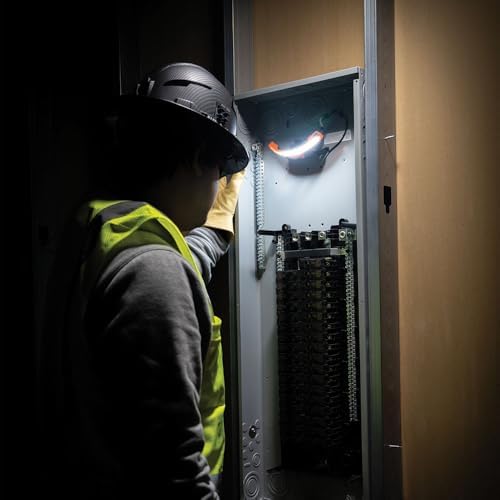 Klein Tools KHH56308 Rechargeable LED Wide-Beam Headlamp for Klein Tools Hard Hats, 770 Lumens, for Work, Battery and Mount Included