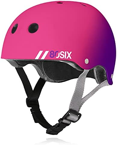 80SIX Triple Certified Multisport Helmet - Ideal for Bike, Scooter, Skateboard, Roller Skate and Inline Skate