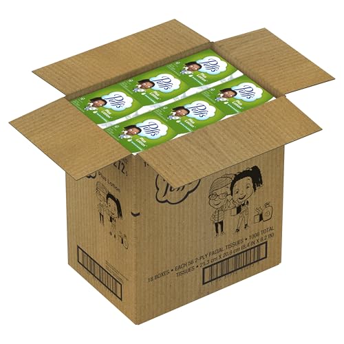 Puffs Plus Lotion Facial Tissue, 18 Cubes, 56 Tissues Per Box