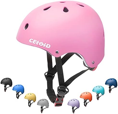 Kids Bike Helmet,Toddler Skateboard Helmets for Ages 2-3-5-8-14 Years Boys Girls,Adjustable Multi-Sport Bicycle Skateboarding Football Roller Skating Scooter Rollerblade Balance Bike Helmet