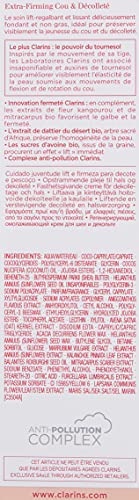 Clarins Extra-Firming Neck and Décolleté Cream | Award-Winning | Anti-Aging Moisturizer | Visibly Firms, Smoothes and Lifts | Minimizes Appearance Of Wrinkles | Targets Dark Spots | 2.5 Ounces