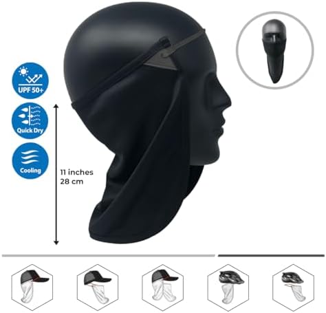 UV Sun Protection Neck Drape Adjustable Multifunctional 2 in 1 Face Covering for Outdoor Fishing - Unisex
