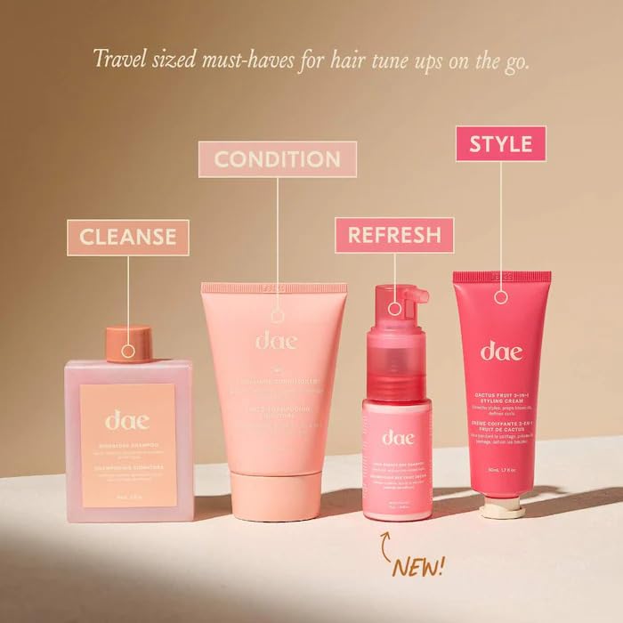 DAE Hair Tool Box (3-In-1 Styling Cream, Fairy Duster Dry Shampoo, Signature Shampoo & Signature Conditioner)