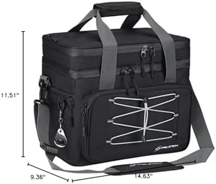 Maelstrom Soft Cooler Bag,Collapsible Soft Sided Cooler,24/30/60/75 Cans Beach Cooler,Ice Chest,Large Leakproof Camping Cooler,Portable Travel Cooler for Grocery Shopping,Camping,Road Trips