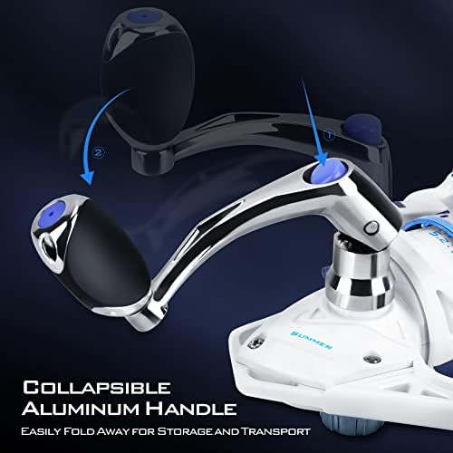 KastKing Centron & Centron Lite Spinning Reels, Freshwater and Saltwater Spinning Fishing Reel, Up to 17.5Lbs Max Drag, 5.2:1 Gear Ratio, Ultra Smooth Powerful, CNC Aluminum Spool, 9+1 BB Light Weight