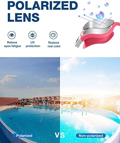 ZIONOR G1 Polarized Swimming Goggles for Unisex Adult Women Anti Fog 100% Anti UV Diving Goggles