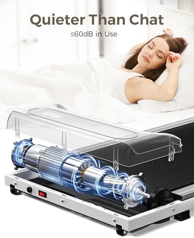 Under Desk Treadmill, Walking Pad for Home and Office, 2.5 HP Portable Walking Jogging Running Machine with Remote Control and LED Display