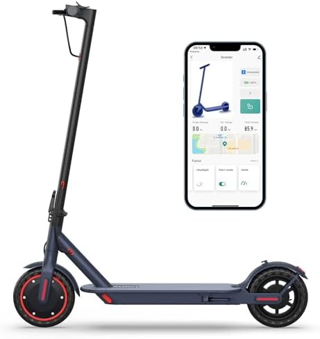 Electric Scooter for Adults, 8.5"/10" Tires, 19/22Mph, 350W/500W Motor, 21-28 Miles Range, Folding E-Scooter with Dual Suspension,APP(V1/SPRO/MAX/PRO)