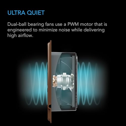 AC Infinity AIRTAP T6 Bronze, Register Booster Fan for 6” x 10” Register Holes, Improves Heating & Cooling Vents, Quiet 10-Speeds, Bluetooth App Control Data Alerts