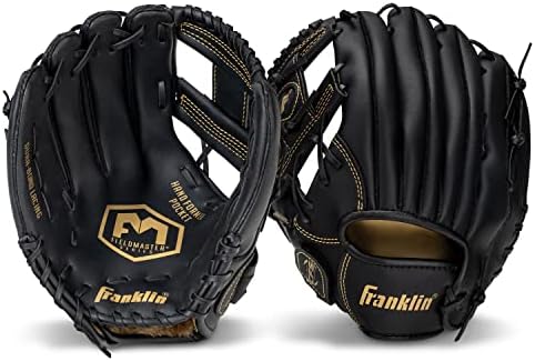 Franklin Sports Baseball + Softball Gloves - Field Master Adult + Youth Baseball + Softball Gloves - Right Hand + Left Hand Gloves - Infield + Outfield Mitts - Multiple Sizes + Colors