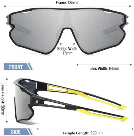 DUCO Kids Sunglasses Youth Baseball Sun Glasses Lightweight TR90 Frame UV400 Sports Cycling Shades for Boys Girls DK268