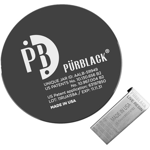 Pürblack Live Resin True Gold Shilajit - Genuine, High-Efficacy, 5th Generation Shilajit - 60 Servings (30g Jar with purscale)