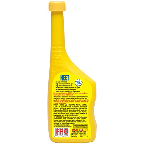 HEET 28201-24PK Gas Line Antifreeze and Water Remover, 12 Fl oz. (Pack of 24)