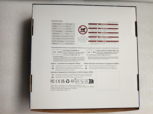 150W UV Black Light, 2 Pack Powerful IP66 Waterproof LED Lamps for Neon Glow Party, Halloween, Christmas Decor and Art Displays in Large Space (150W (2 Pack))