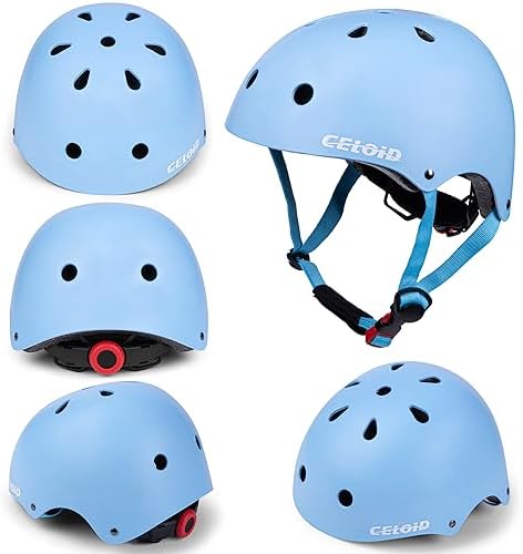 Kids Bike Helmet,Toddler Skateboard Helmets for Ages 2-3-5-8-14 Years Boys Girls,Adjustable Multi-Sport Bicycle Skateboarding Football Roller Skating Scooter Rollerblade Balance Bike Helmet