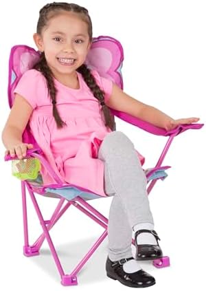 Melissa & Doug Sunny Patch Cutie Pie Butterfly Folding Lawn and Camping Chair