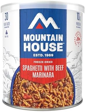 Mountain House Classic Spaghetti with Meat Sauce | Freeze Dried Survival & Emergency Food | #10 Can