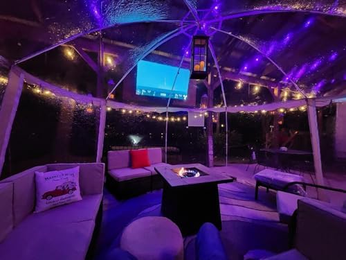 VEVOR Upgraded Pop up Bubble Tent for 8-10 People - Need Simple Assembly - 12x11.1ft Outdoor Clear Bubble Tent Dome, Weatherproof Clear Tent Shelter for Soccer, Football, Softball, Events, and Parades