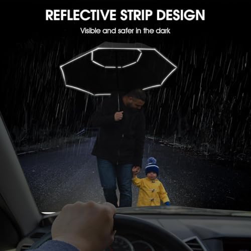 G4Free 47/54/62/68 Inch Automatic Open Golf Umbrella Oversize Extra Large Double Canopy Vented Windproof Waterproof Stick Umbrellas