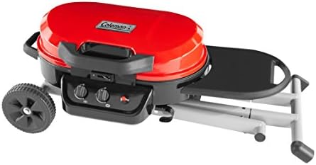 Coleman RoadTrip 225: Portable Propane Grill, Gas Grill with Push-Button Start, Foldable Legs & Wheels, Side Table, and 11k BTUs