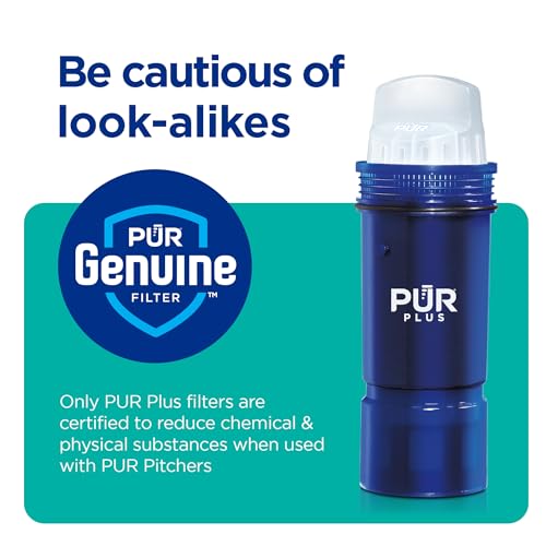 PUR Plus Water Filter Replacement for Pitchers & Dispensers, 6-Month Supply, 3 Count, Blue (PPF951K3)