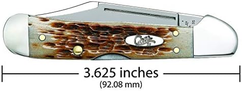 Case XX WR Pocket Knife Mini Copperlock Amber Bone W/Shield Item #133 (61749L SS) 3 5/8 inches Closed