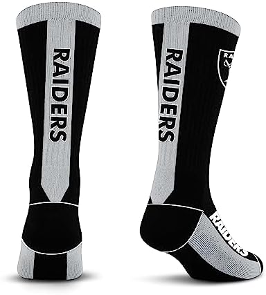 For Bare Feet MVP Crew Sock NFL Large