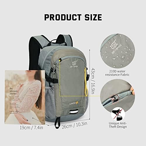 SKYSPER Small Hiking Backpack, 20L Lightweight Travel Backpacks Hiking Daypack for Women Men