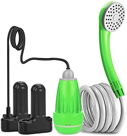 innhom Portable Shower Camping Shower Outdoor Camp Shower Pump, Electric Rechargeable Portable Camping Shower, Powered by Rechargeable Battery