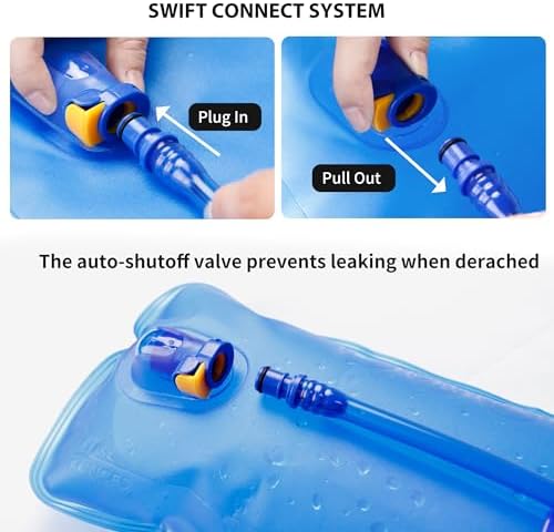 Unigear Hydration Bladder, 1.5L/2L/2.5L/3L Water Bladde Non-BPA and odorless for Backpacking, Biking, Hiking and Camping