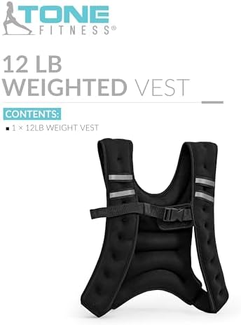 Tone Fitness Weighted Vest | 8lb or 12lb | Multiple Options