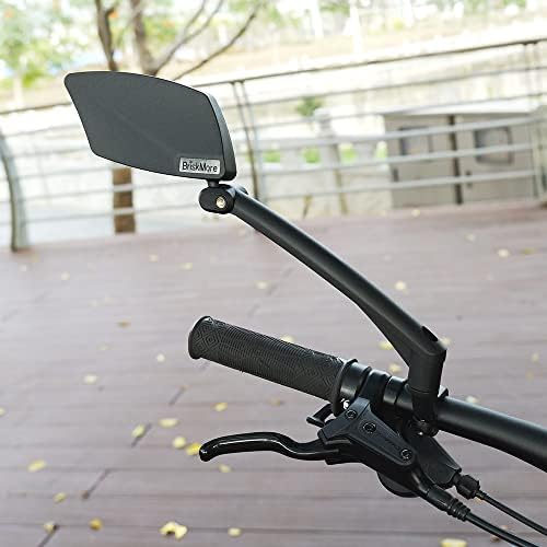 Handlebar Bike Mirror, Scratch Resistant Glass Lens, Ajustable and Rotatable Safe Rearview Bicycle Mirror