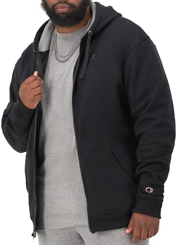 Champion Men's Zip-up Hoodie, Powerblend, Zip-up Hoodie Sweatshirt for Men (Reg. Or Big & Tall)