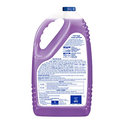 Lysol Multi-Surface Cleaner, Sanitizing and Disinfecting Pour, to Clean and Deodorize, Lavender and Orchard Essence, 144oz (Pack of 4)
