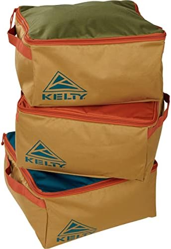 Kelty CAR-GO-Box – Camping, Tailgating, Travel Organization Kit for Trucks, Vans, SUVs, Cars – Color Coded Packing Cubes, Rugged Fabric, 45L