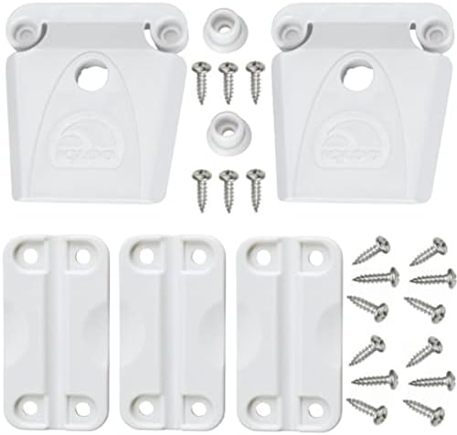 Igloo Cooler Plastic Parts Kit - Made in The USA - 2 Latches, 3 Hinges, Latch Post & Screws