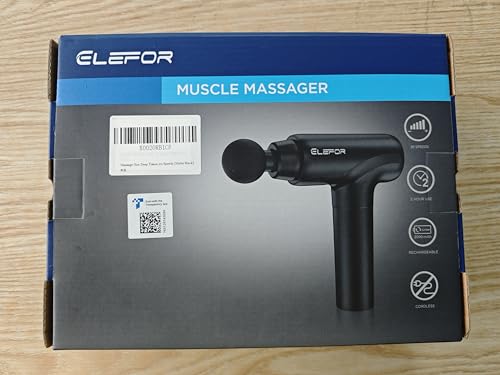 Massage Gun Deep Tissue,Percussion Back Massager Gun for Athletes Muscle Massage Gun for Pain Relief with 8 Massage Heads & 20 Speeds (Matte Black)