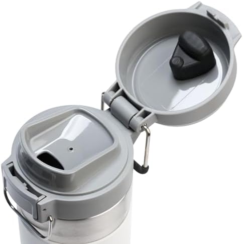 Stanley Quick Flip GO Water Bottle 24 oz | Push Button Lid | Leakproof and Packable for Travel and Sports | Insulated Stainless Steel | BPA-Free | Frost