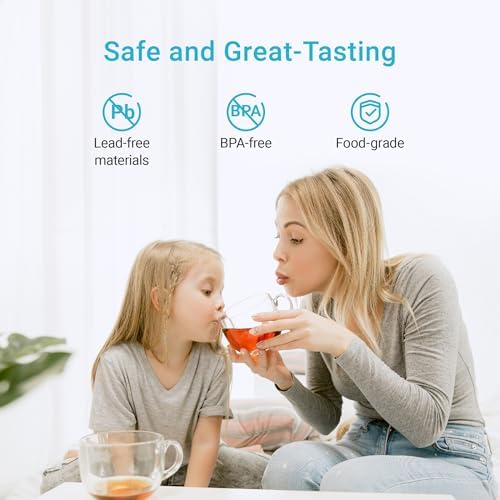 AQUA CREST Alkaline Faucet Filter Replacement, Increase PH, Replacement for Brita® Faucet Filter, Brita® 36311 On Tap Water Filtration System, FR-200, FF-100, 2 Pack