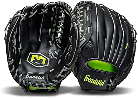 Franklin Sports Baseball + Softball Gloves - Field Master Adult + Youth Baseball + Softball Gloves - Right Hand + Left Hand Gloves - Infield + Outfield Mitts - Multiple Sizes + Colors