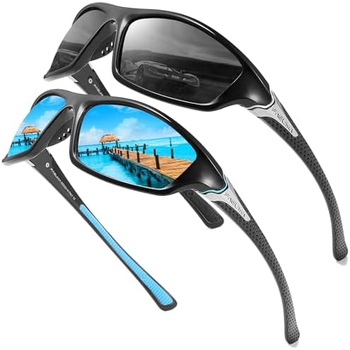 FAGUMA Sports Polarized Sunglasses For Men Cycling Driving Fishing UV400 Protection