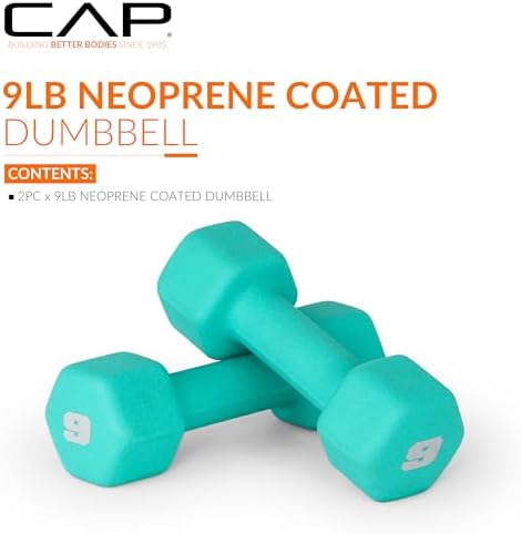 CAP Barbell Neoprene Dumbbell Weights Pairs & Sets | Multiple Colors