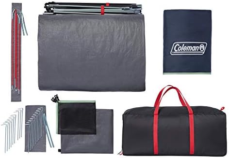 Coleman Skydome XL Family Camping Tent, 8/10/12 Person Dome Tent with 5 Minute Setup, Includes Rainfly, Carry Bag, Storage Pockets, Ventilation, and Weatherproof Liner, Blue Nights