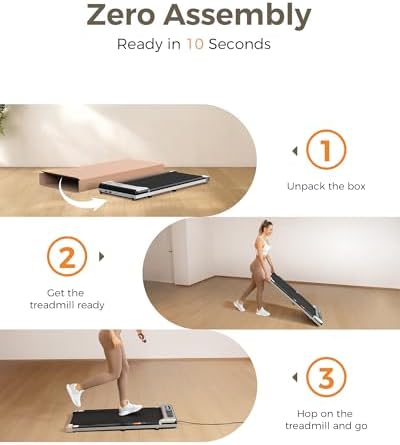 Under Desk Treadmill, Walking Pad for Home and Office, 2.5 HP Portable Walking Jogging Running Machine with Remote Control and LED Display