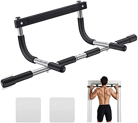 Ally Peaks Pull Up Bar for Doorway | Thickened Steel Max Limit 440 lbs Upper Body Fitness Workout Bar| Multi-Grip Strength for Doorway | Indoor Chin-Up Bar Fitness Trainer for Home Gym Portable