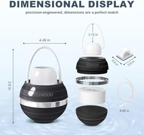 Bath Water Filter for Tub Faucet - 8 Stages Bathtub Water Filter Reduces Contaminants for Softer, Smoother Skin - 2,500 Gallons of Filtration, BPA Free (Black)